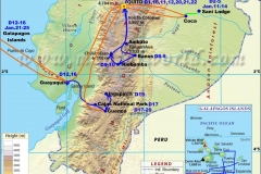 Ecuador Tour Map